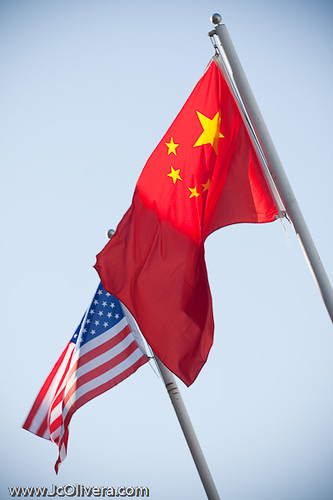 China & USA Flag